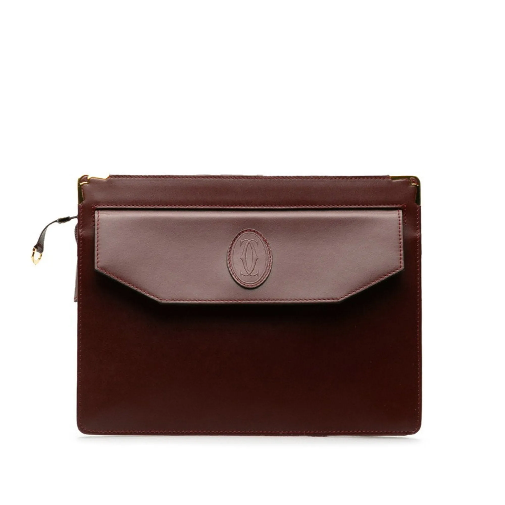 Cartier Leather Clutch Bag (Pre-Owned)