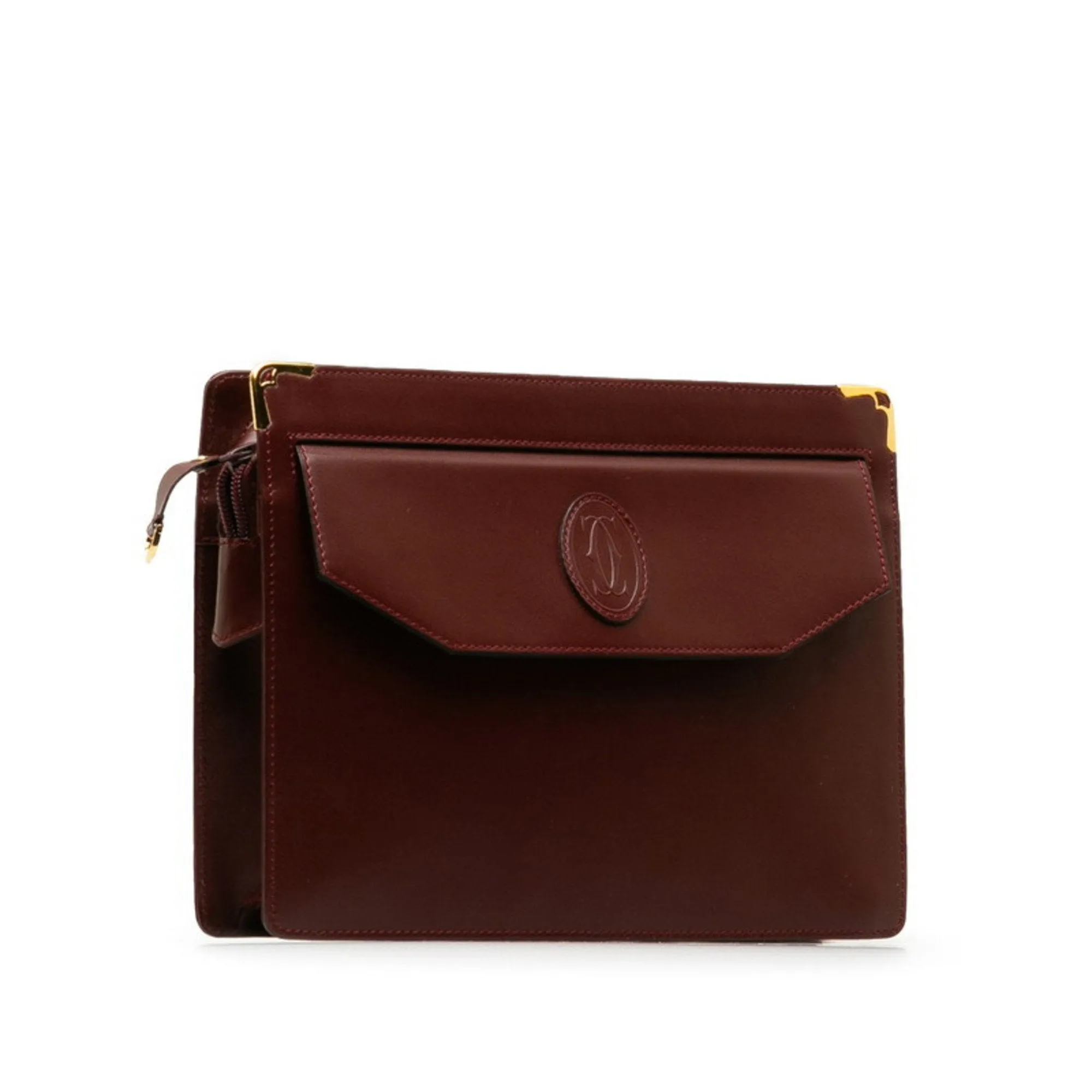 Cartier Leather Clutch Bag (Pre-Owned)