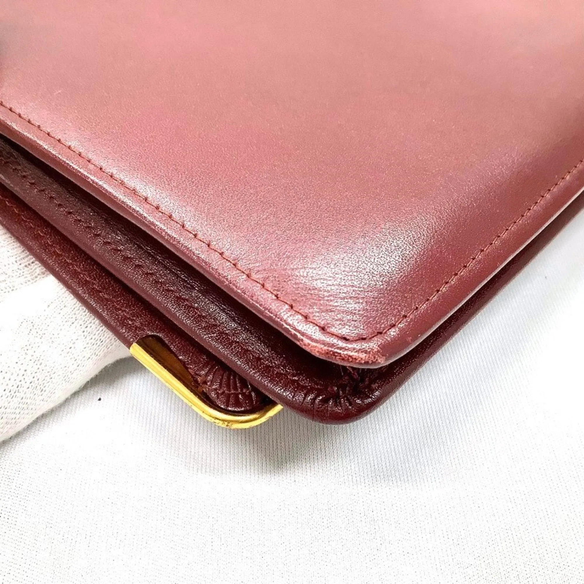 Cartier Must Leather Clutch Bag (Pre-Owned)