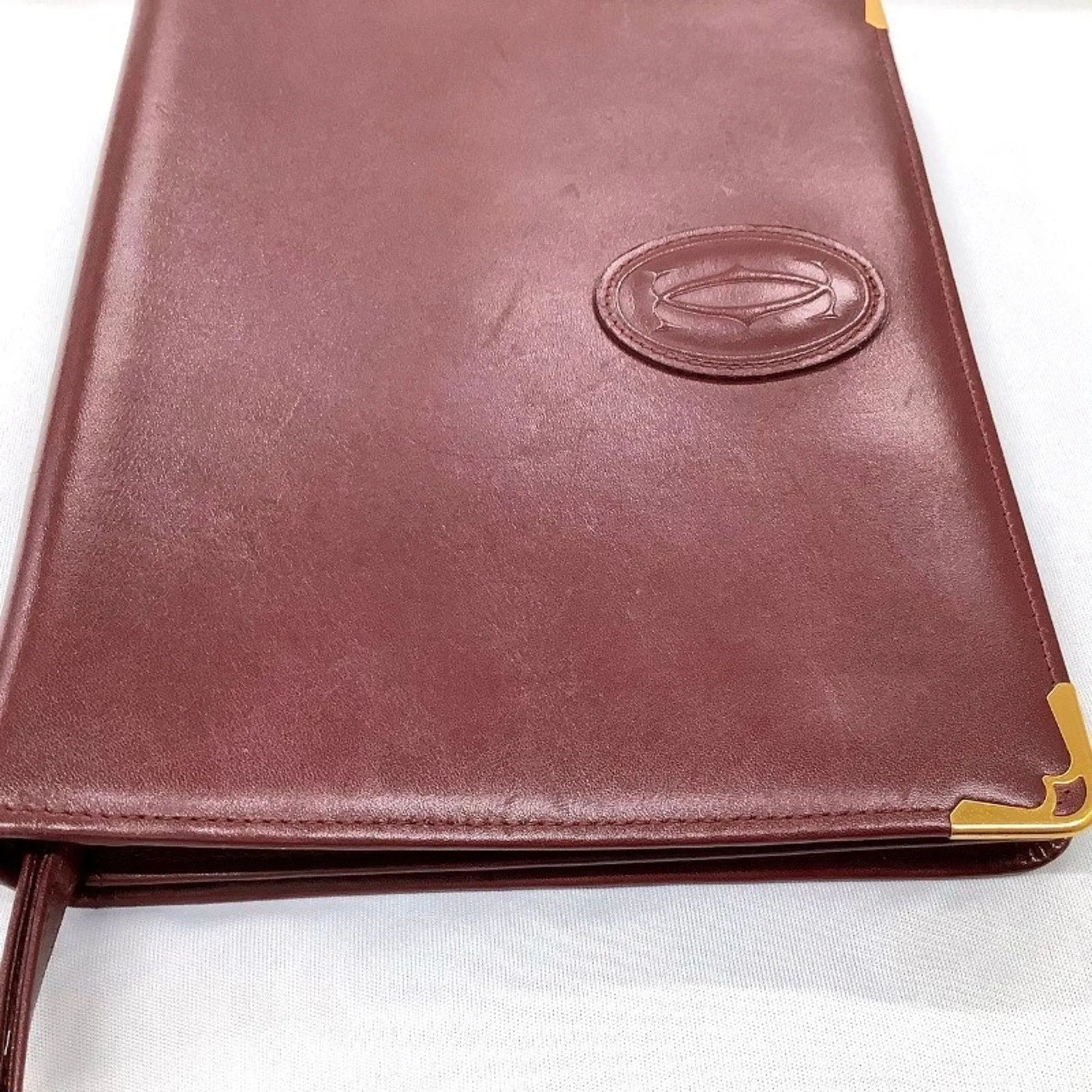 Cartier Must Leather Clutch Bag (Pre-Owned)