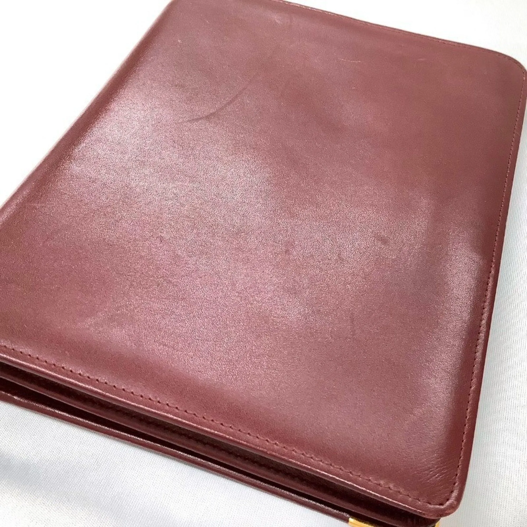 Cartier Must Leather Clutch Bag (Pre-Owned)