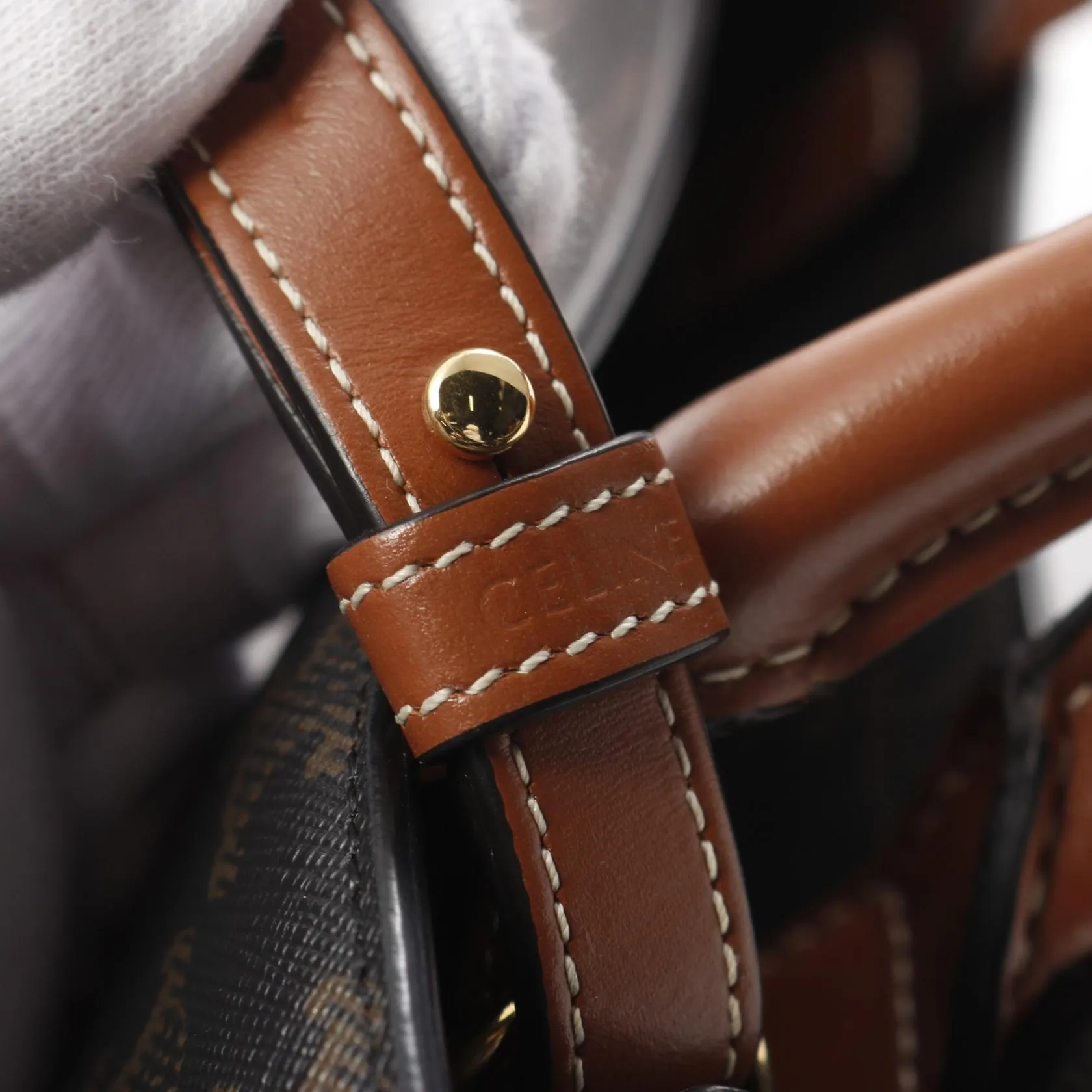 Celine Small Vertical Cabas Triomphe Tote Bag