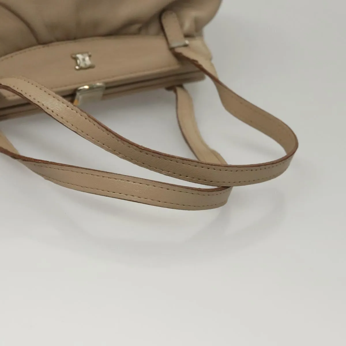 Celine Triomphe Leather Handbag (Pre-Owned)