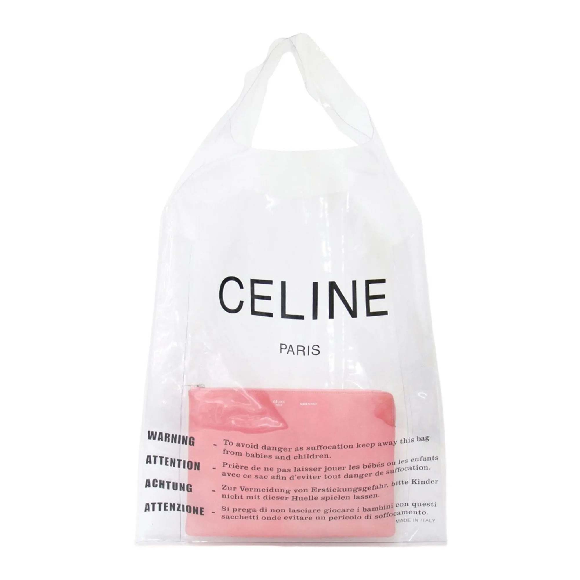 Celine Vinyl Leather Clutch Bag Pouch (Pre-Owned)
