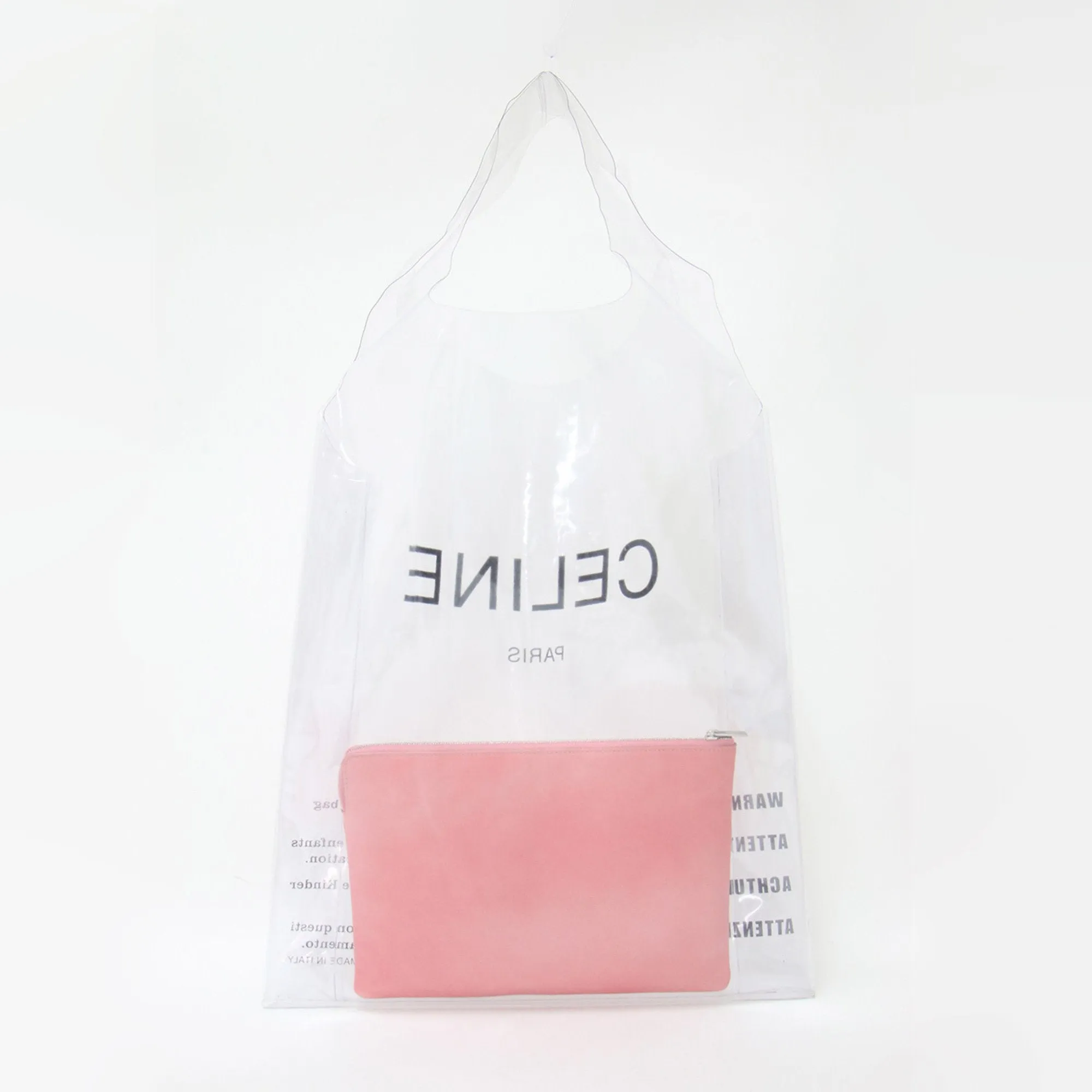 Celine Vinyl Leather Clutch Bag Pouch (Pre-Owned)