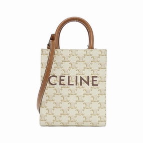 Celine Cabas Leather Handbag (Pre-Owned)