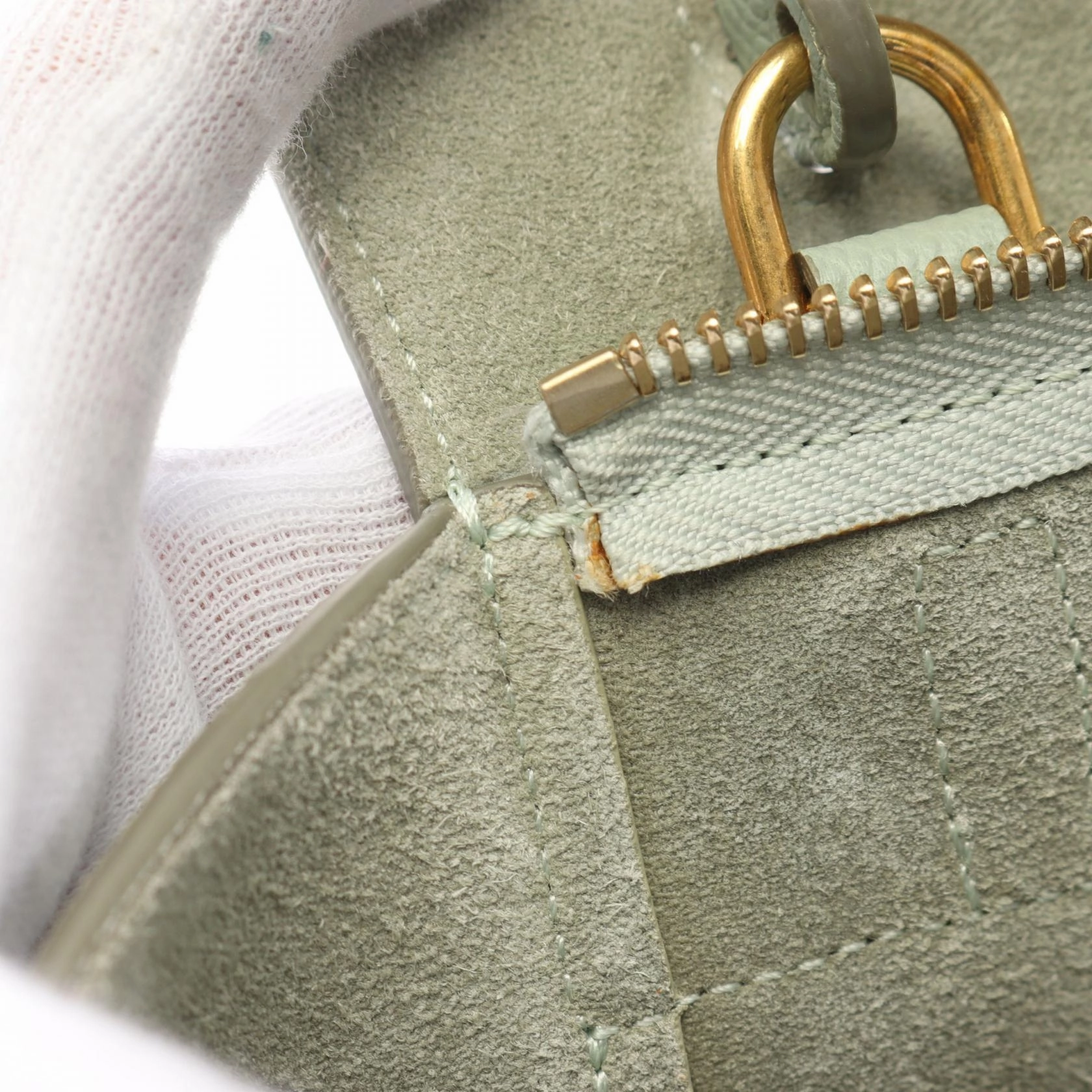 Celine Leather Belt Bag Nano Handbag Green