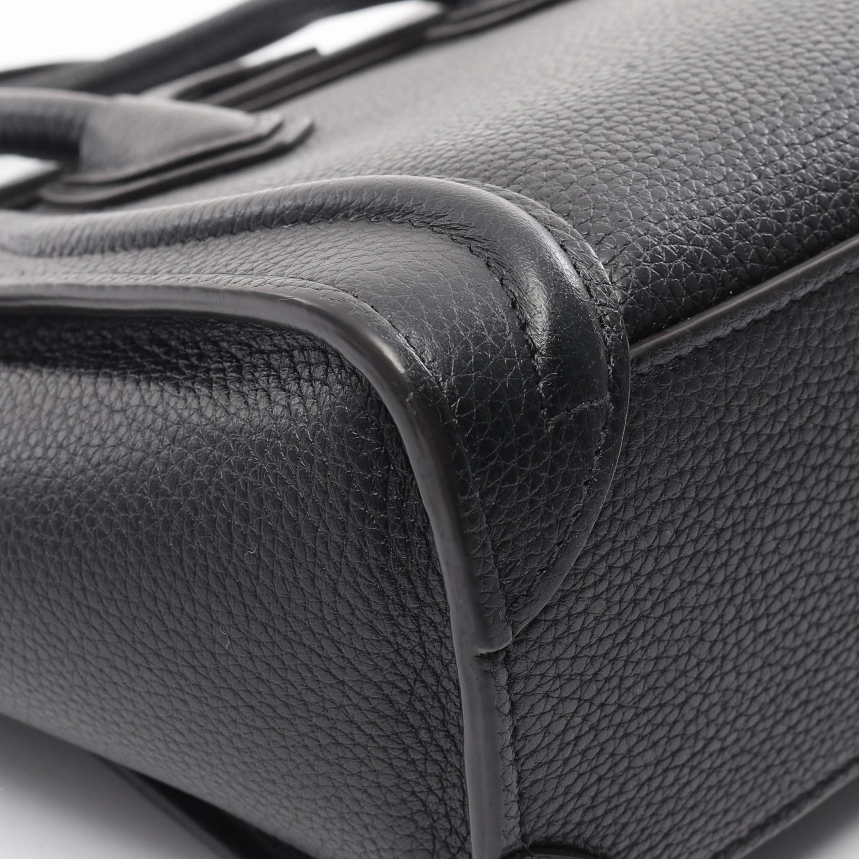 Celine Luggage Nano Shopper Leather Handbag