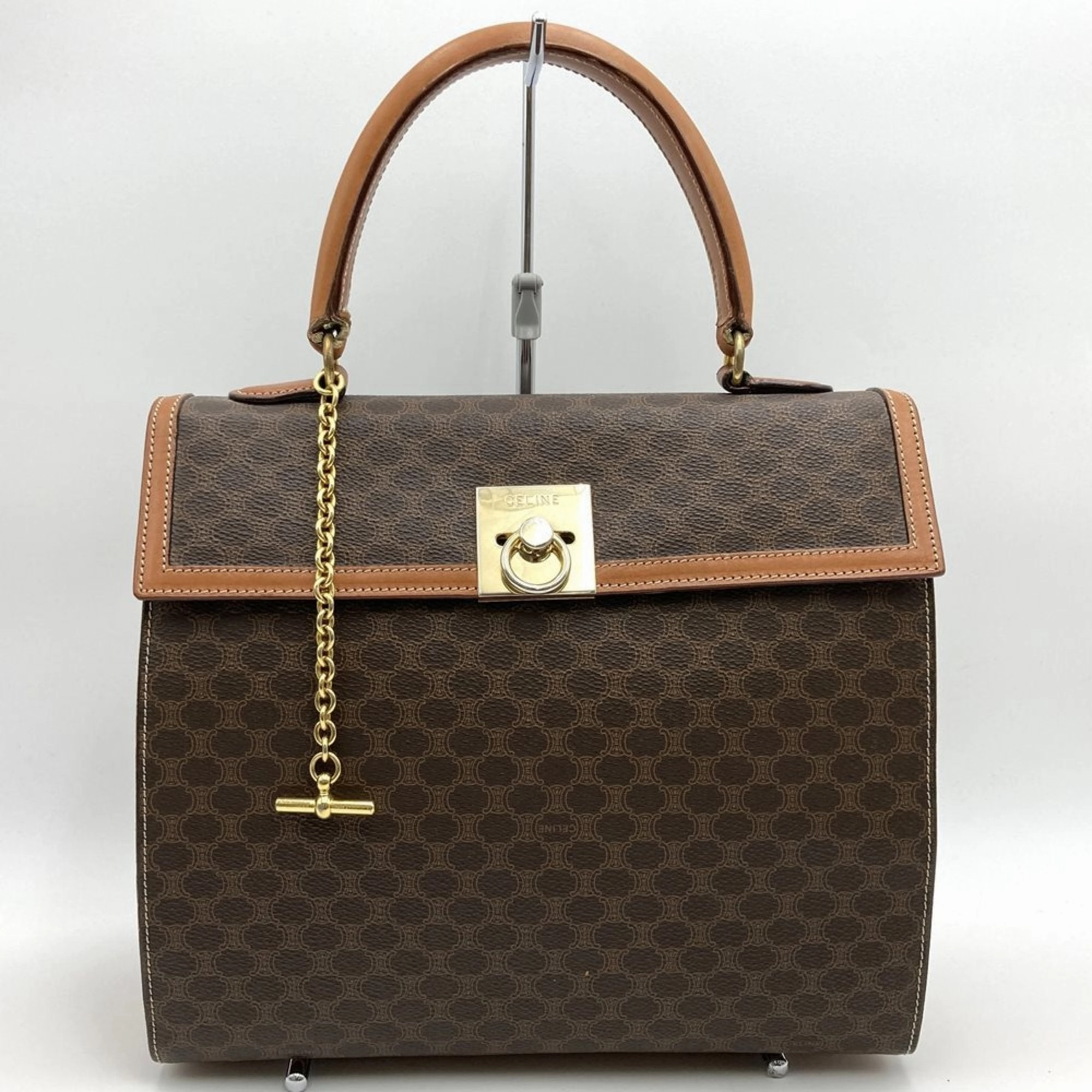 Celine Macadam Pvc Leather Handbag (Pre-Owned)