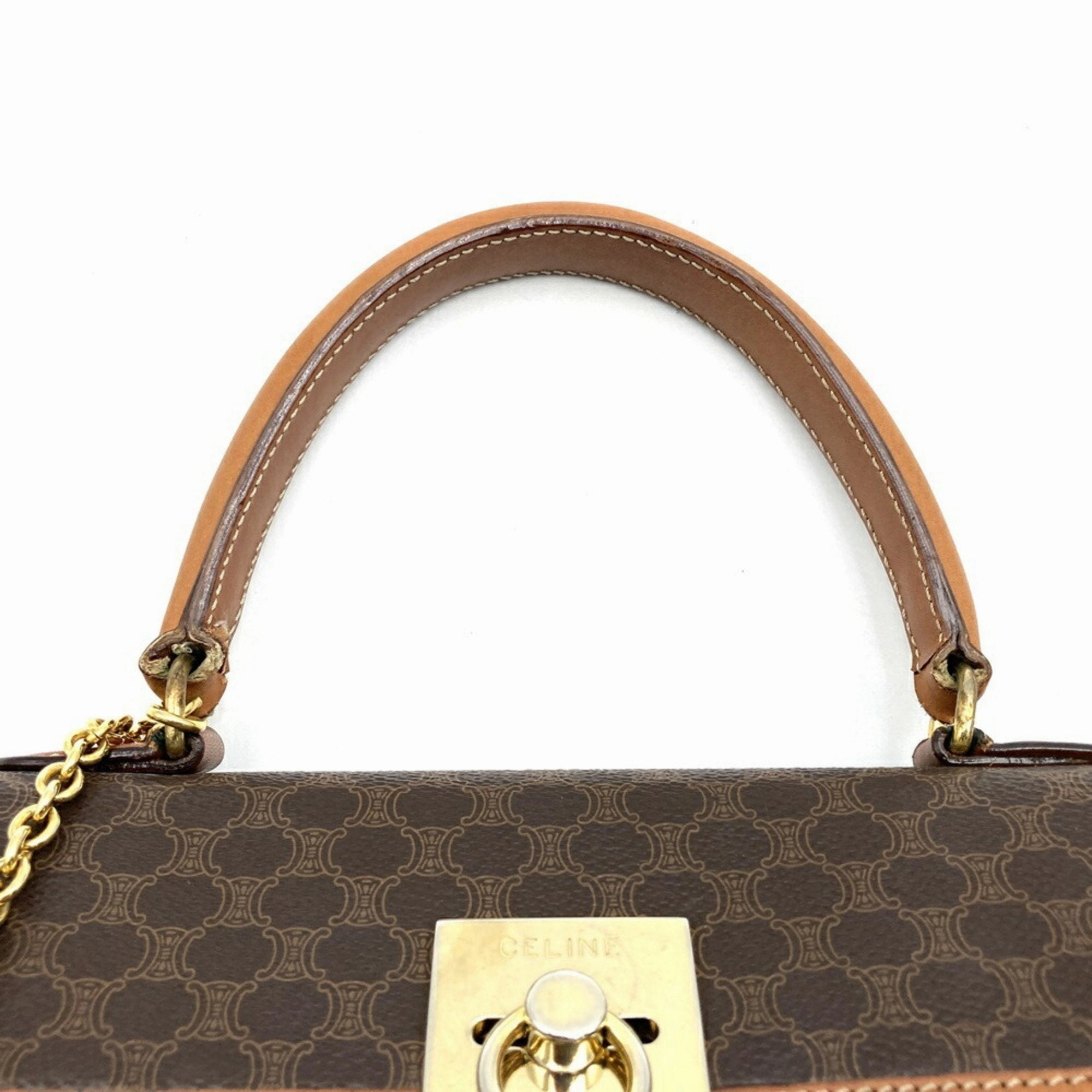 Celine Macadam Pvc Leather Handbag (Pre-Owned)