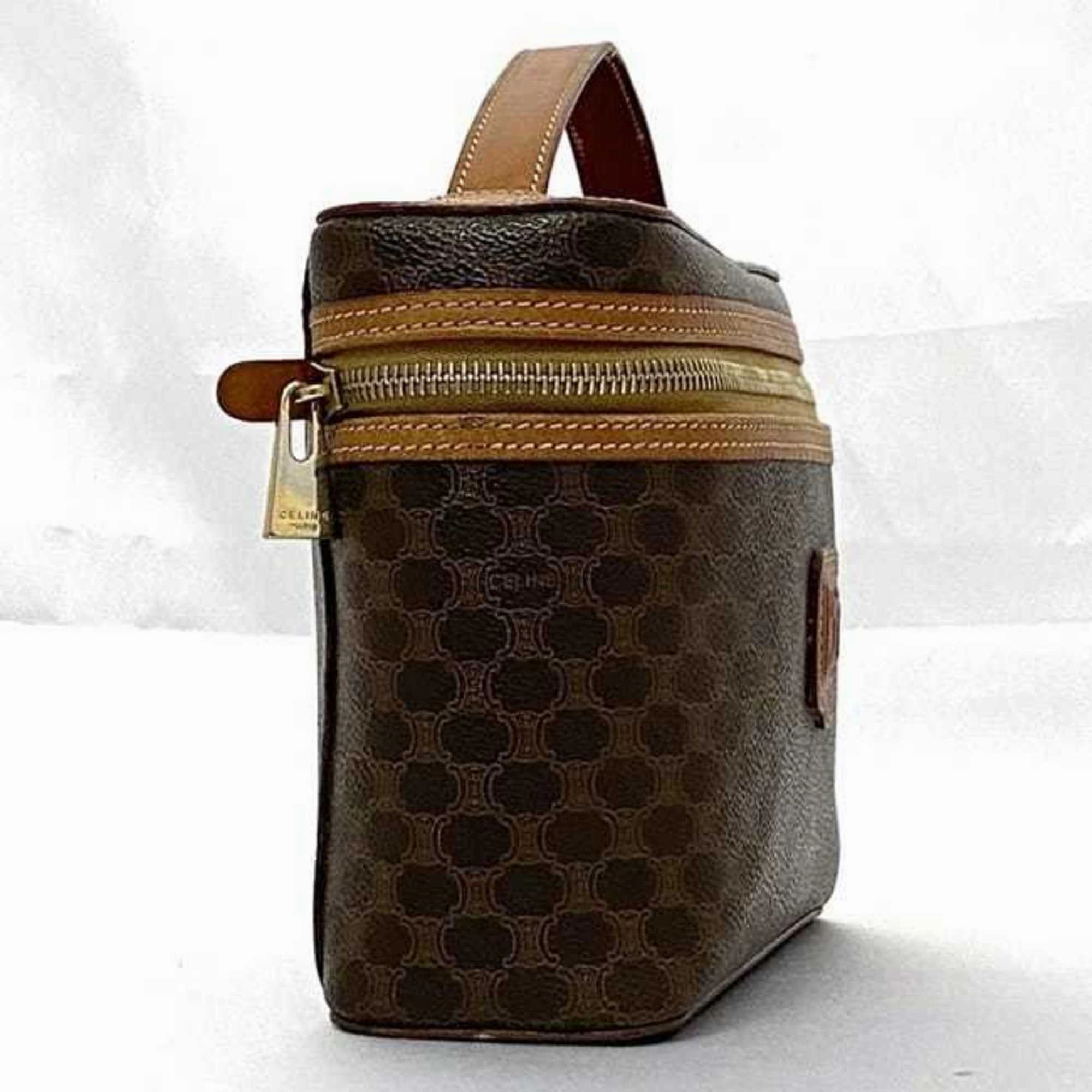 Celine  Pvc Leather Handbag Vanity Bag (Pre-Owned)