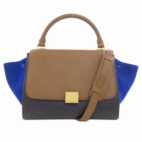 Celine Trapeze blue Leather Handbag (Pre-Owned)