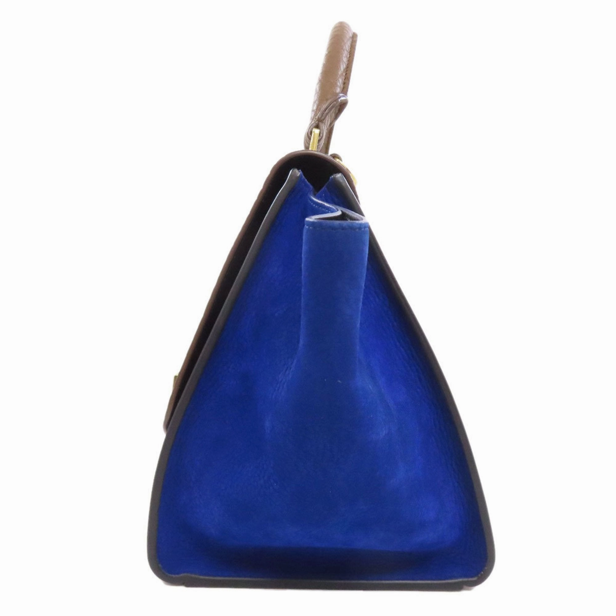 Celine Trapeze blue Leather Handbag (Pre-Owned)