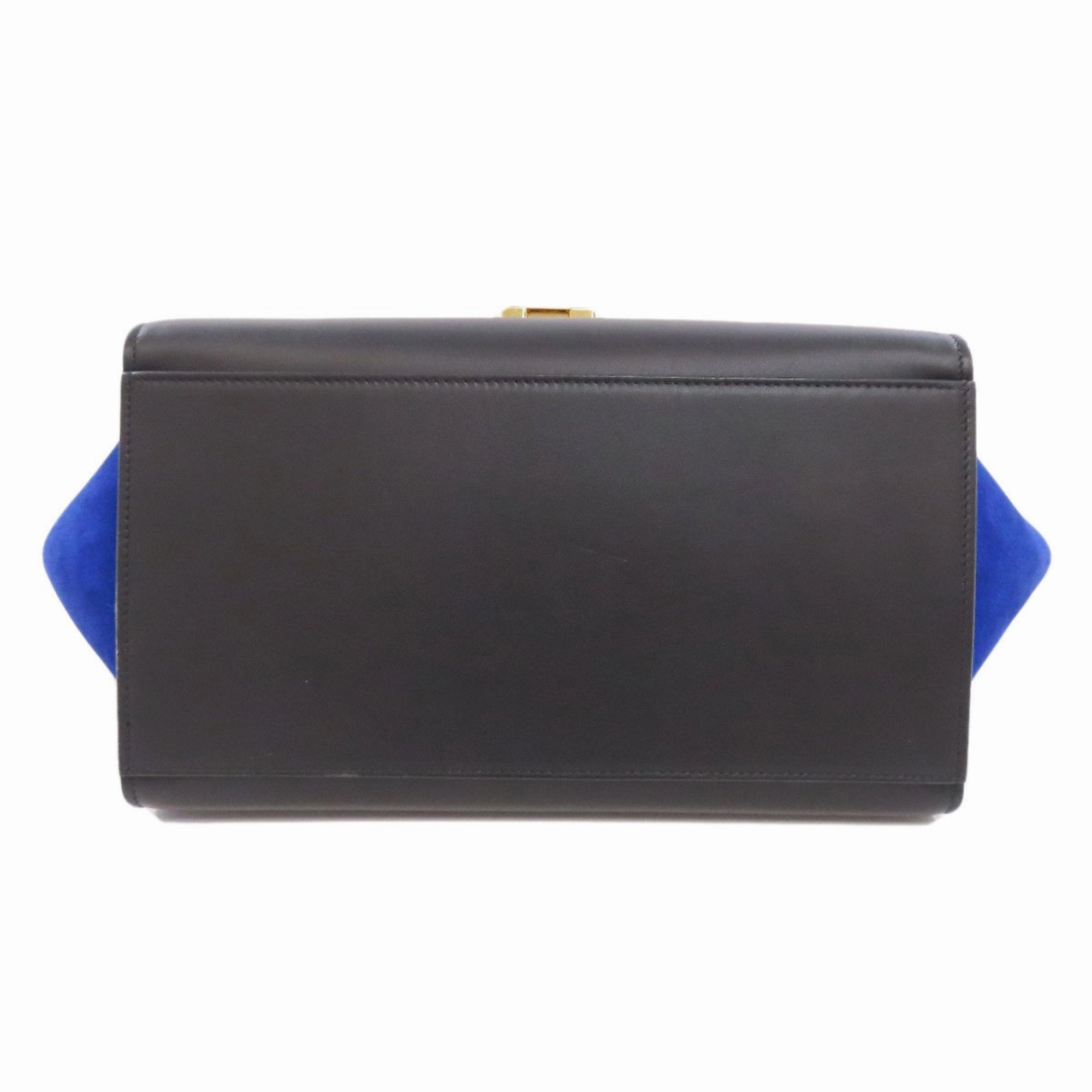Celine Trapeze blue Leather Handbag (Pre-Owned)