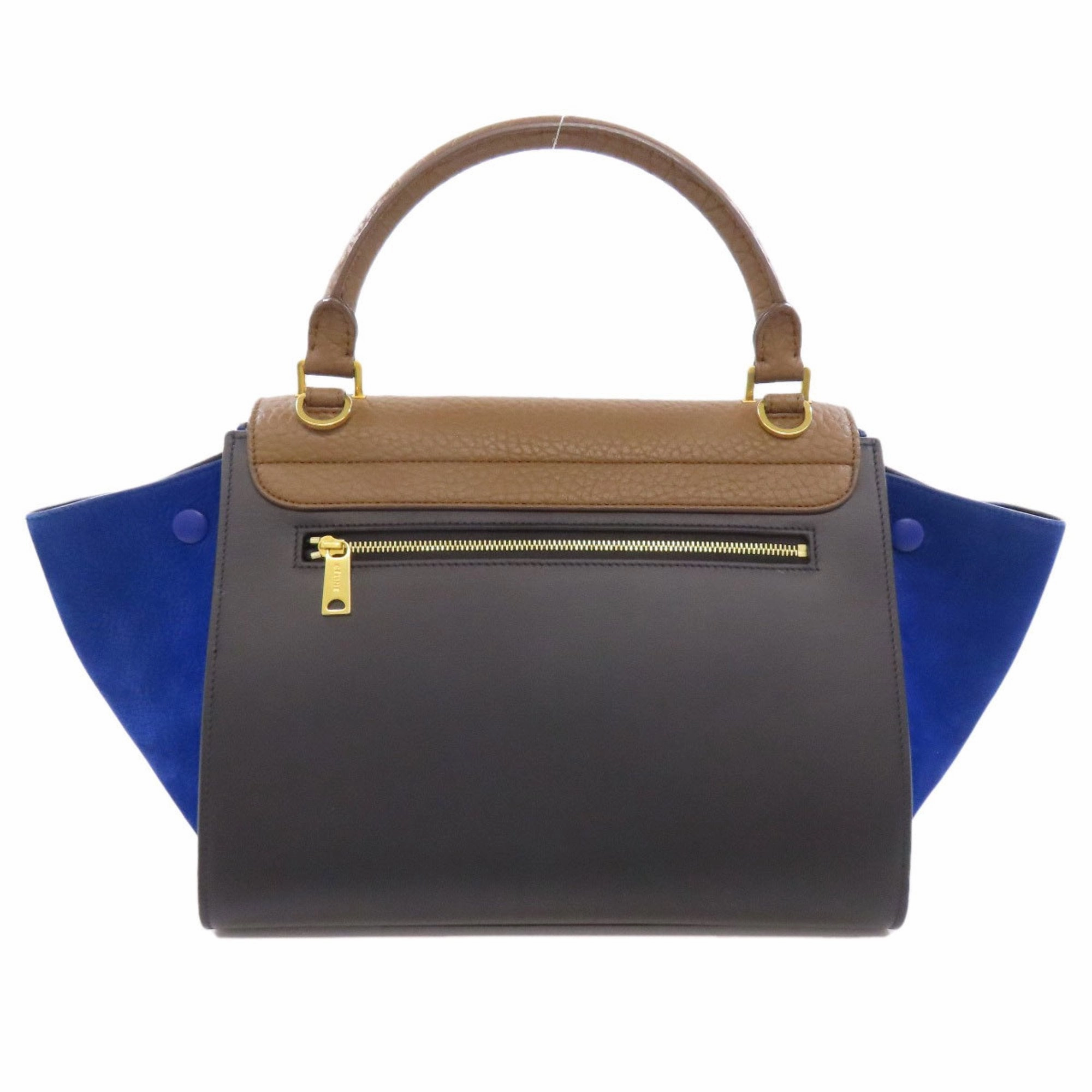 Celine Trapeze blue Leather Handbag (Pre-Owned)