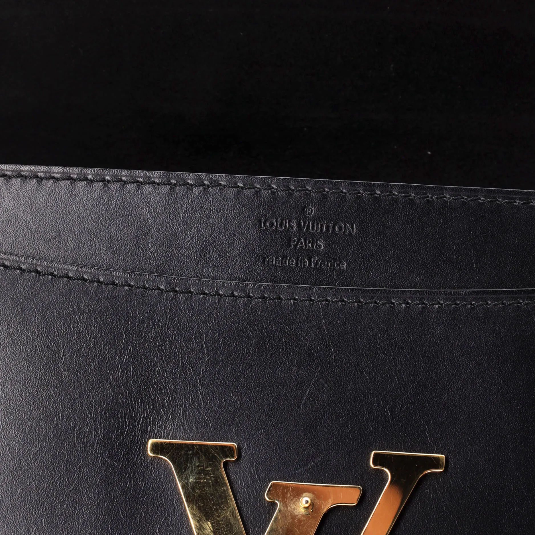 Chain Louise Clutch Leather MM