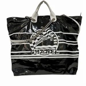 Chanel Cabas Patent Leather Tote Bag (Pre-Owned)