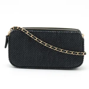 Chanel Canvas Clutch Bag Shoulder Bag (Pre-Owned)