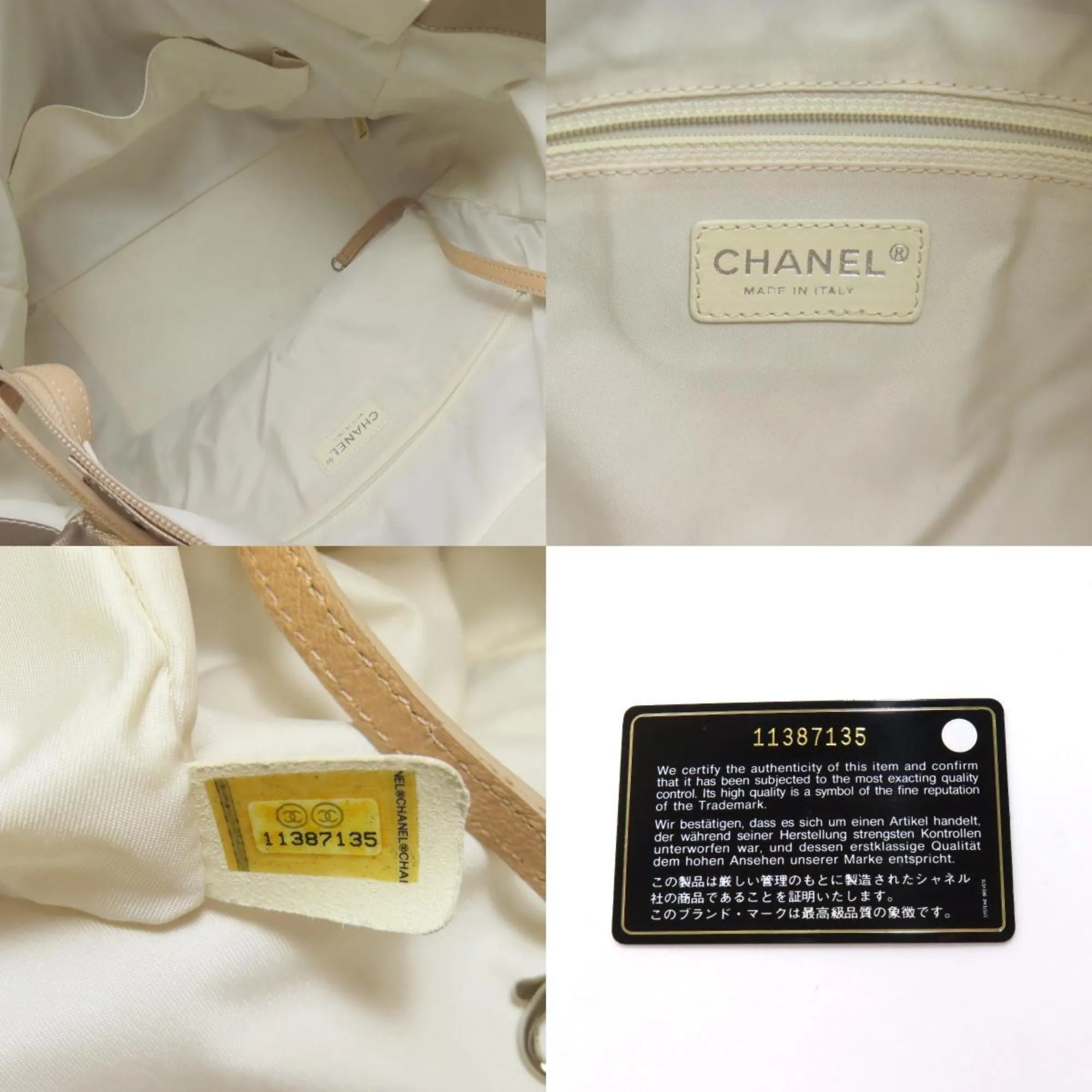 Chanel Canvas Leather Tote Bag (Pre-Owned)