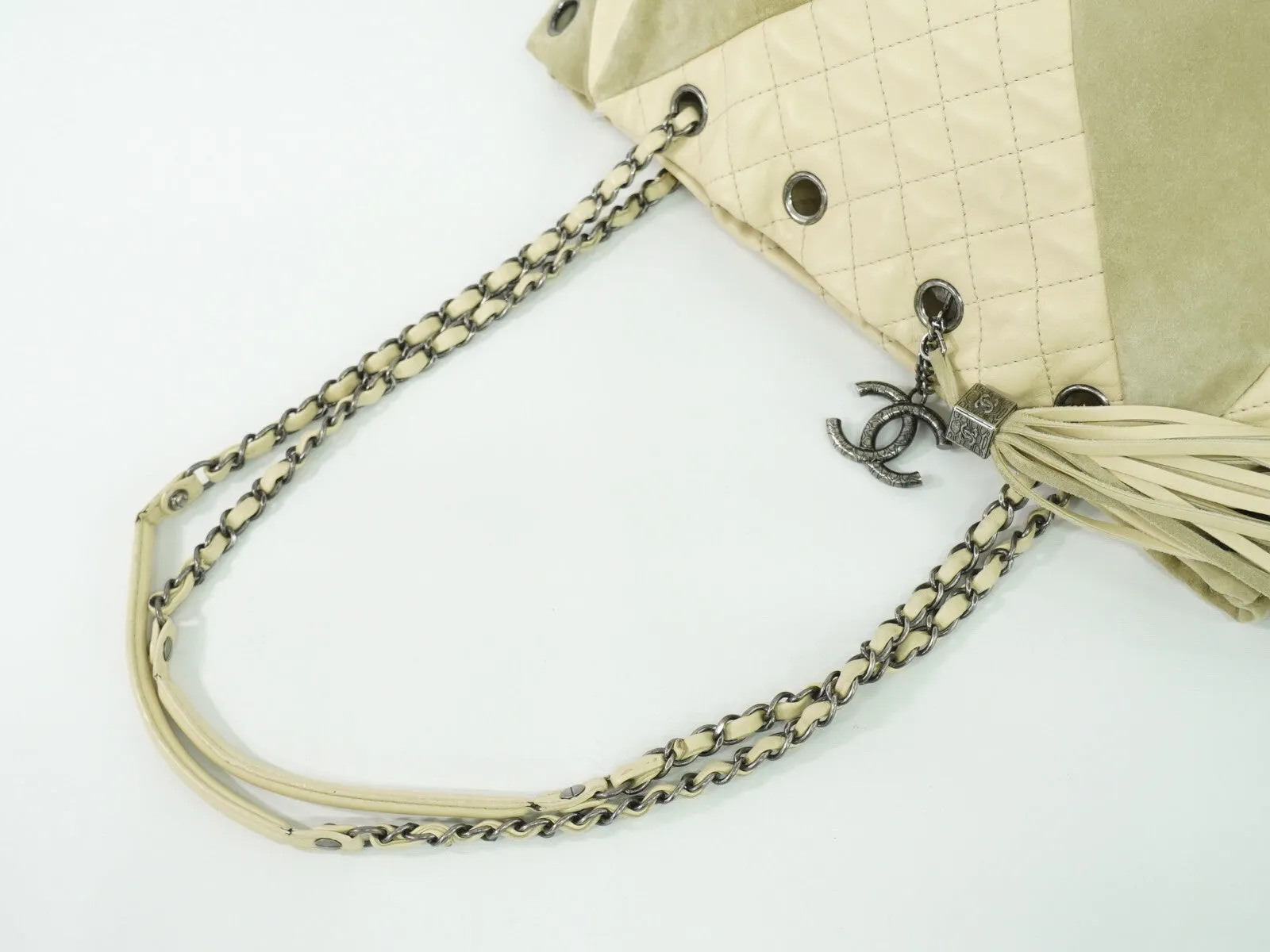 Chanel Coco Mark Leather Tote Bag (Pre-Owned)