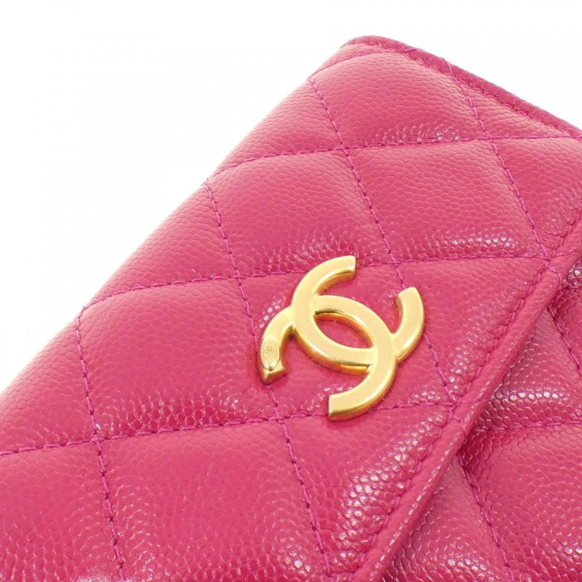 Chanel Grained Calfskin Clutch Bag Pouch (Pre-Owned)