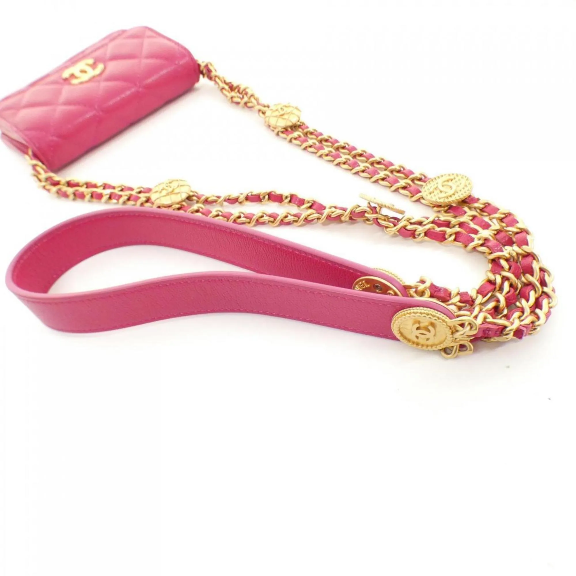 Chanel Grained Calfskin Clutch Bag Pouch (Pre-Owned)
