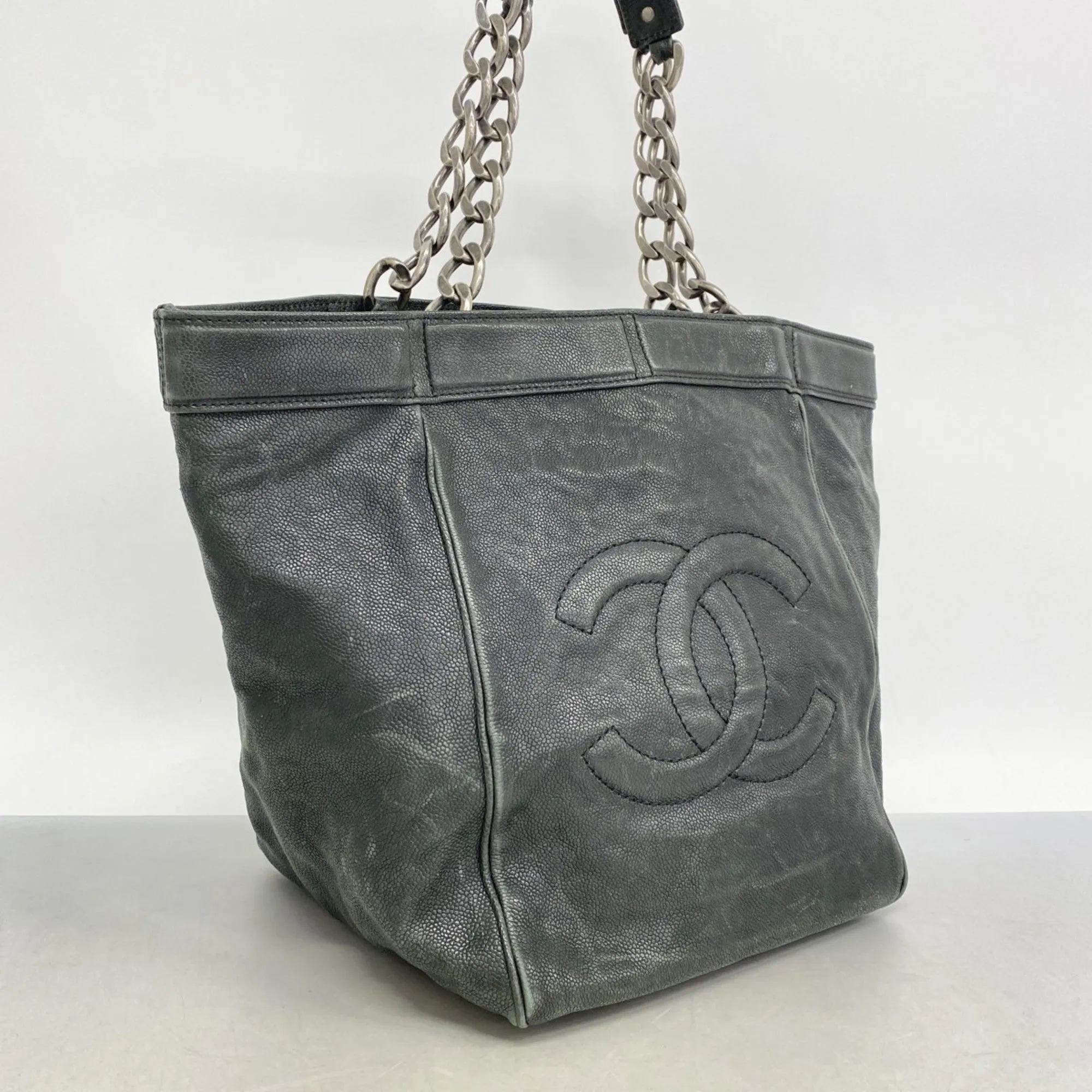 Chanel Grained Calfskin Tote Bag (Pre-Owned)