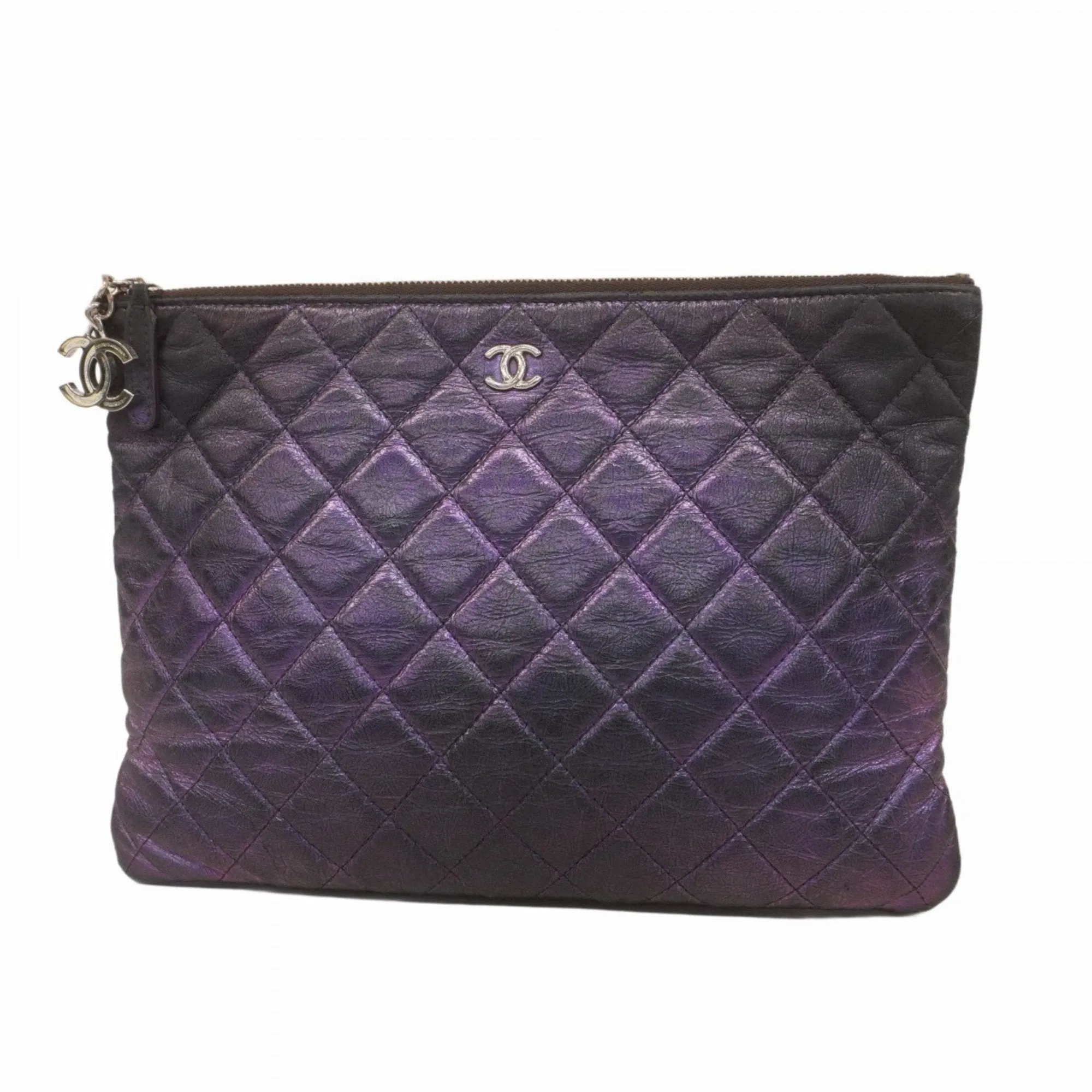 Chanel Leather Clutch Bag (Pre-Owned)