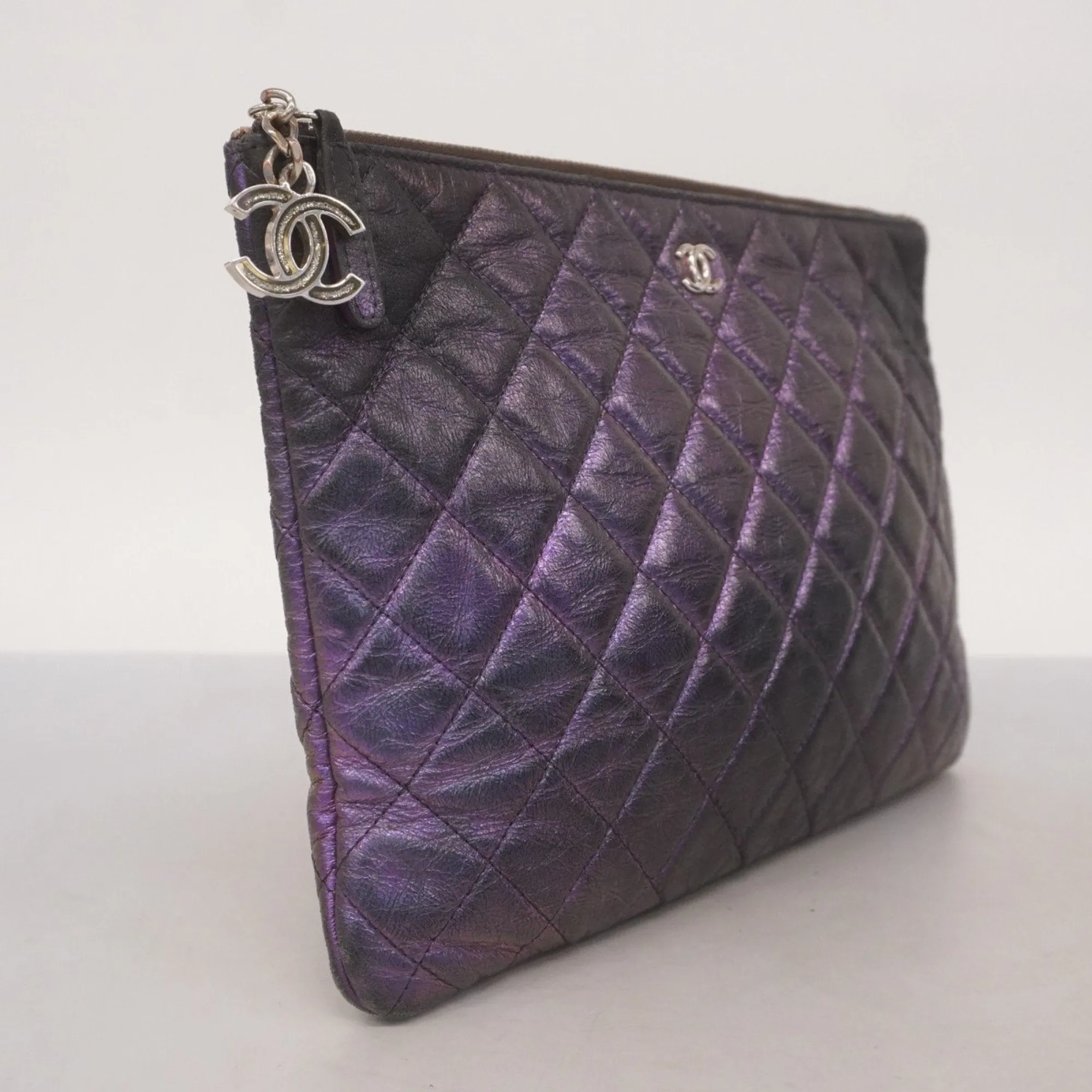Chanel Leather Clutch Bag (Pre-Owned)