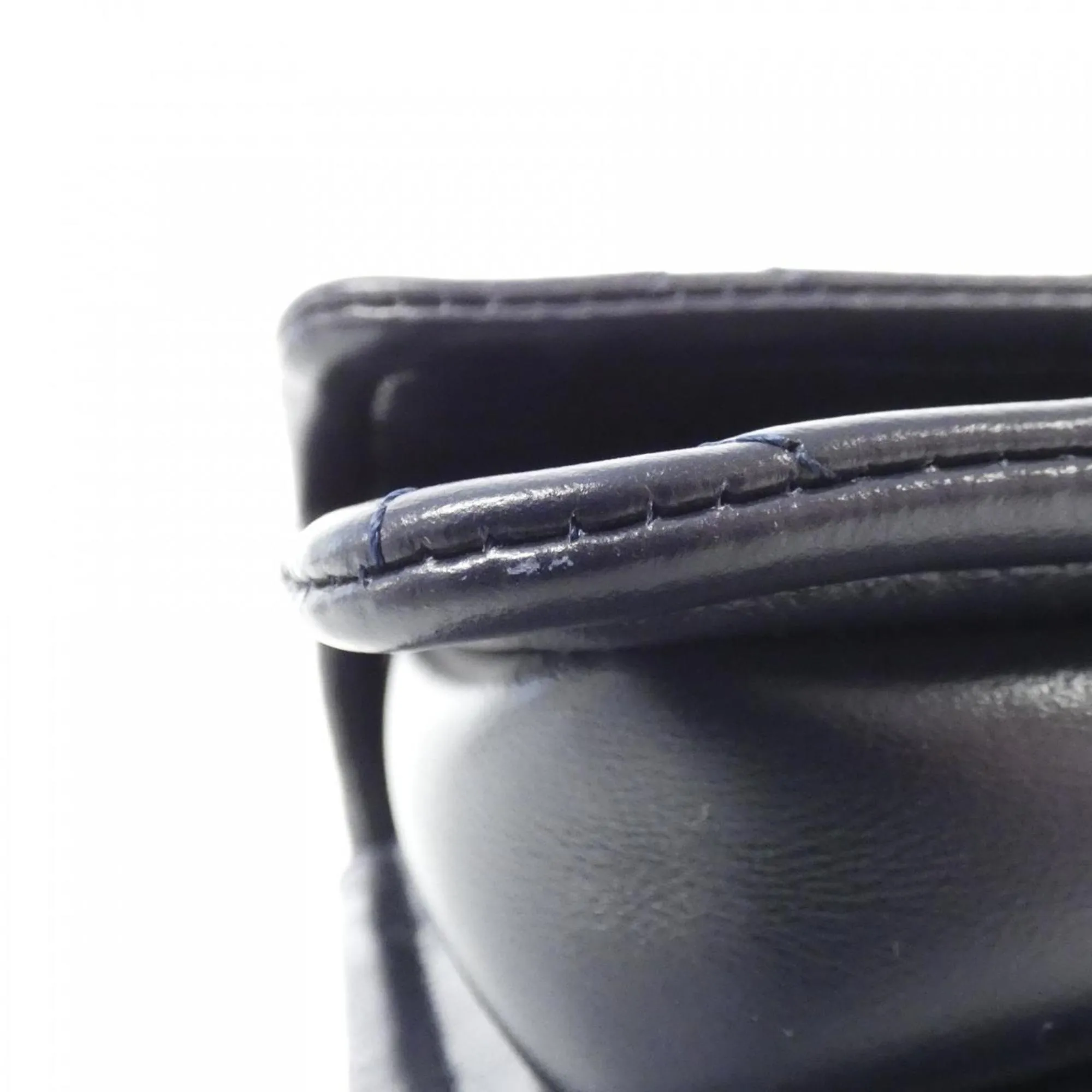 Chanel Leather Clutch Bag Shoulder Bag (Pre-Owned)