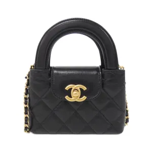 Chanel Leather Clutch Bag Shoulder Bag (Pre-Owned)