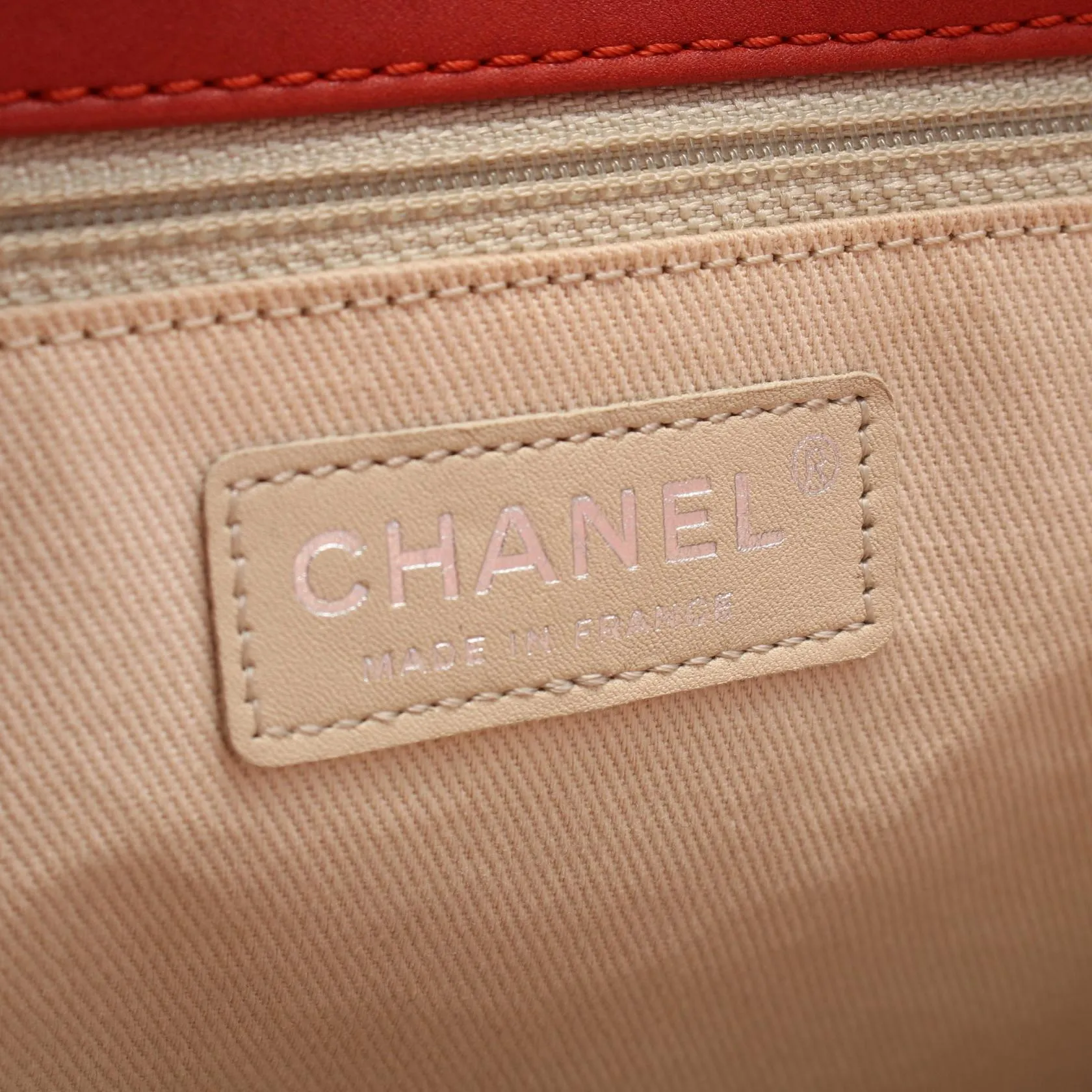 Chanel Matelasse Leather Tote Bag Red