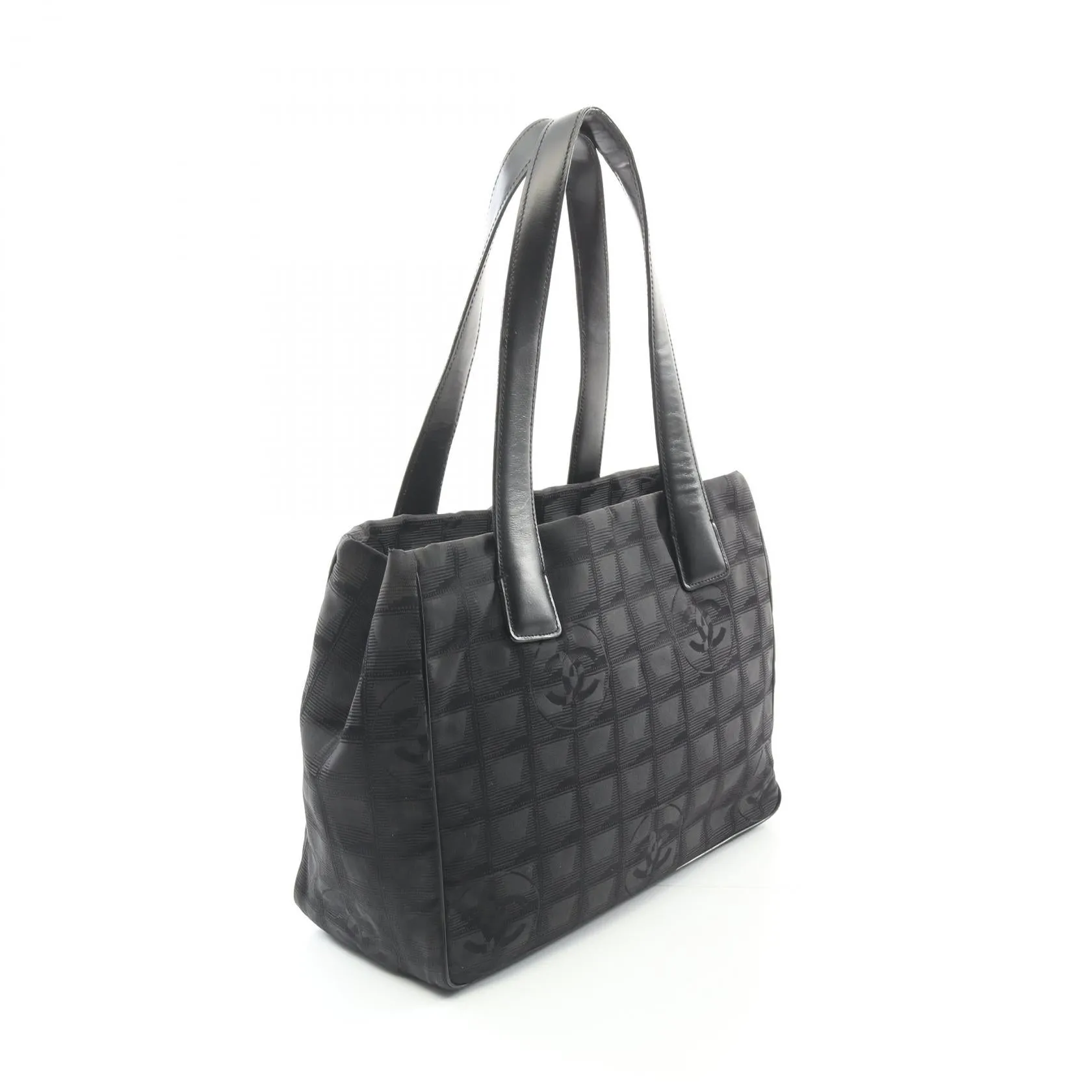 Chanel New Travel Line PM Tote Bag Nylon Canvas