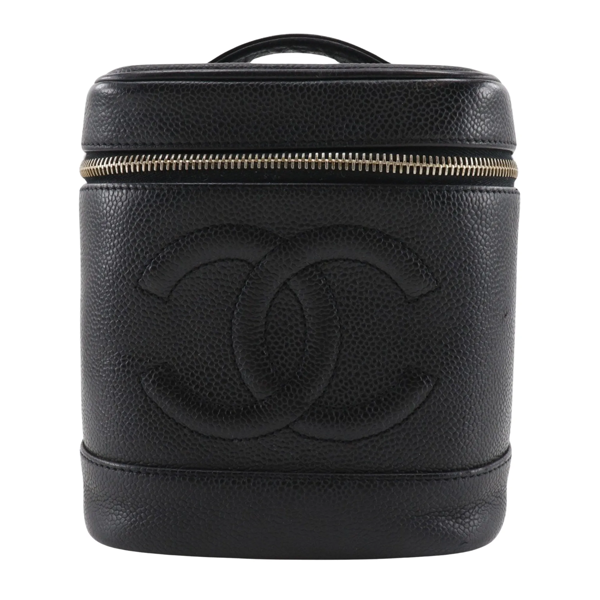 Chanel Vanity Leather Clutch Bag (Pre-Owned)