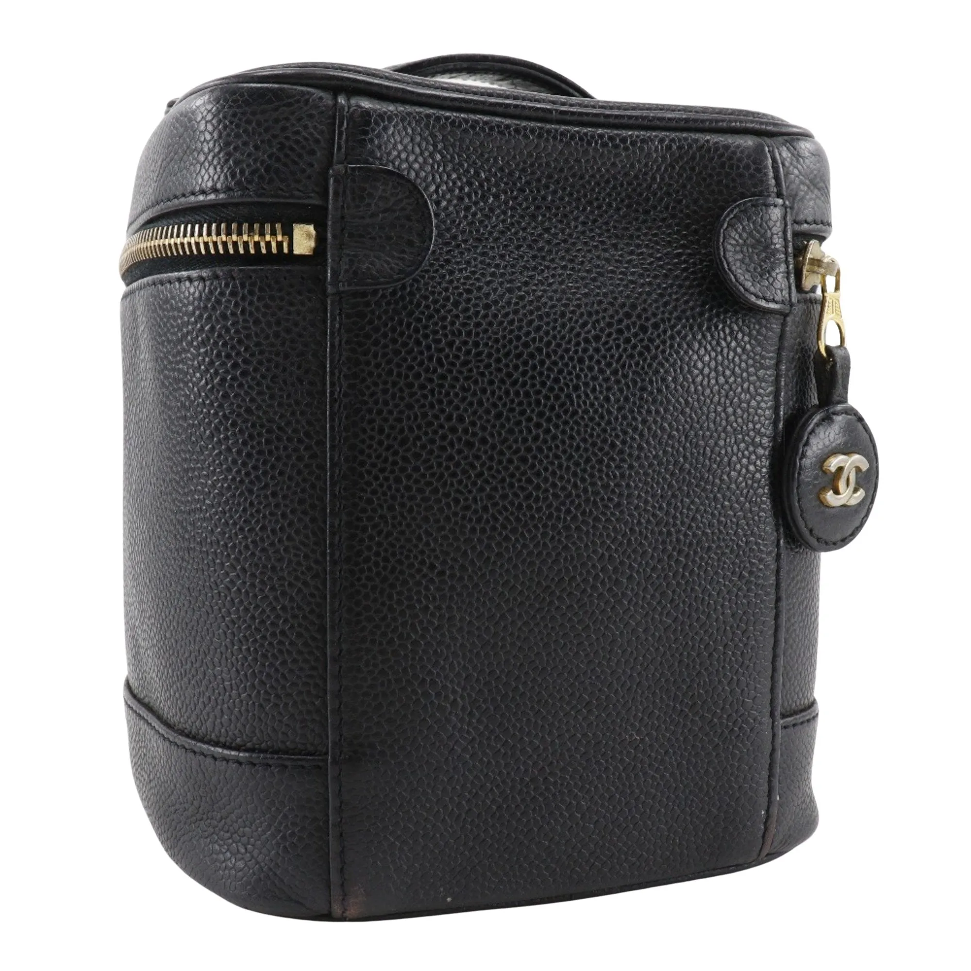 Chanel Vanity Leather Clutch Bag (Pre-Owned)