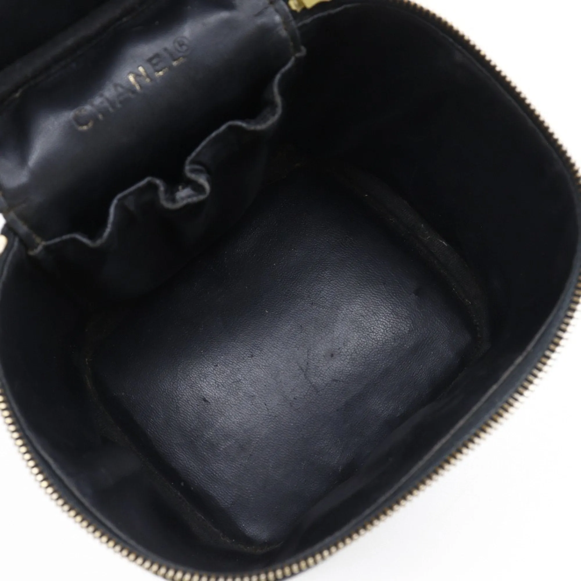 Chanel Vanity Leather Clutch Bag (Pre-Owned)