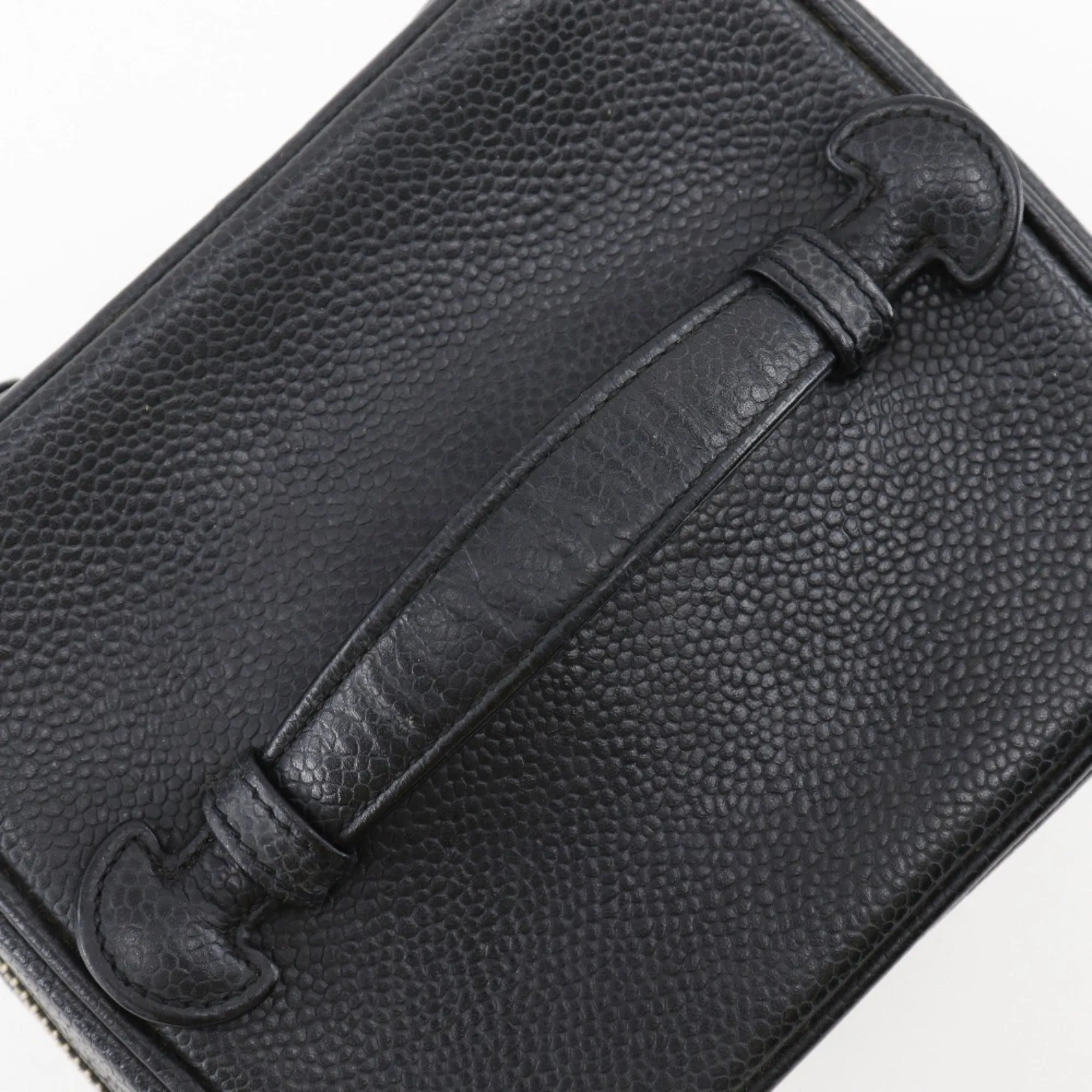Chanel Vanity Leather Clutch Bag (Pre-Owned)