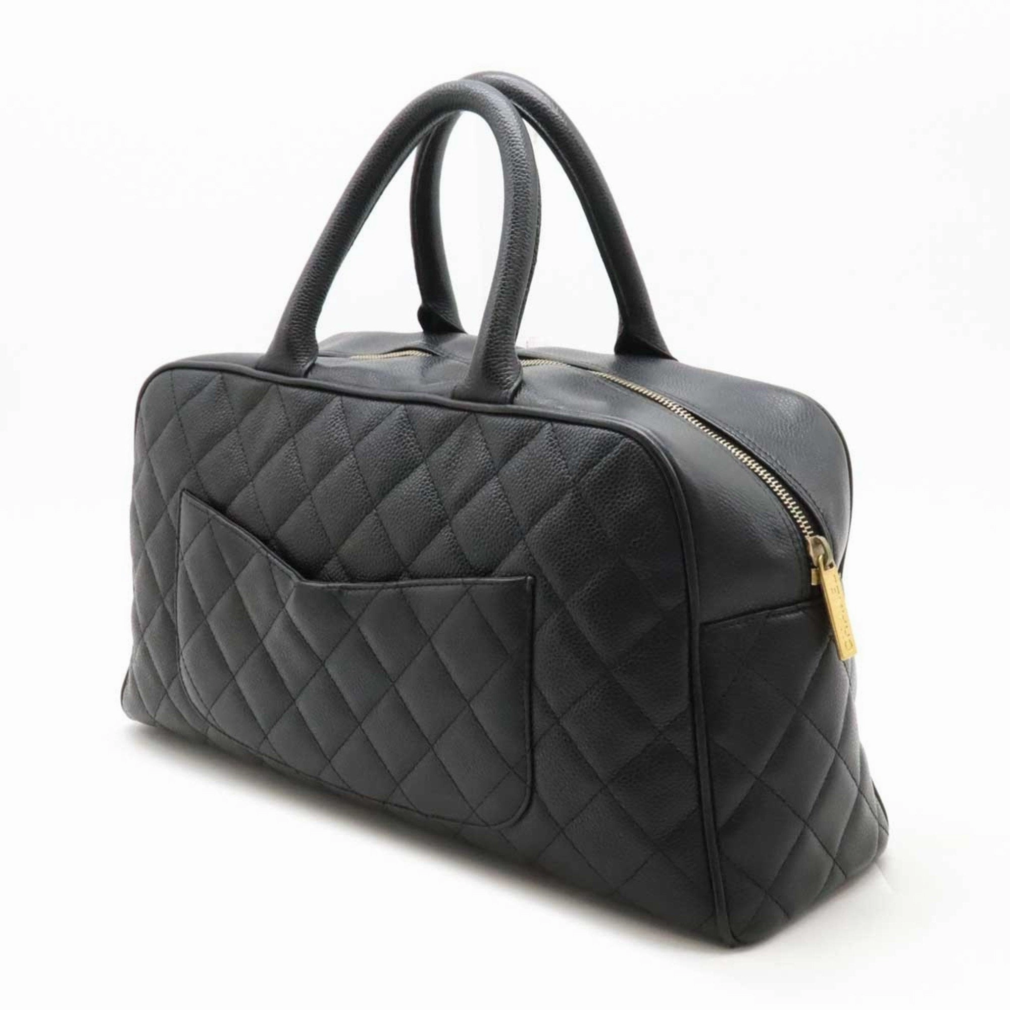Chanel Grained Calfskin Handbag (Pre-Owned)