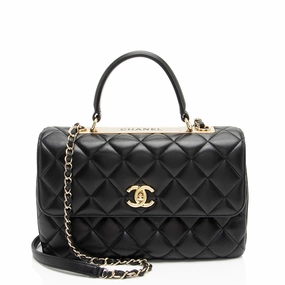 Chanel Lambskin Trendy CC Medium Top Handle