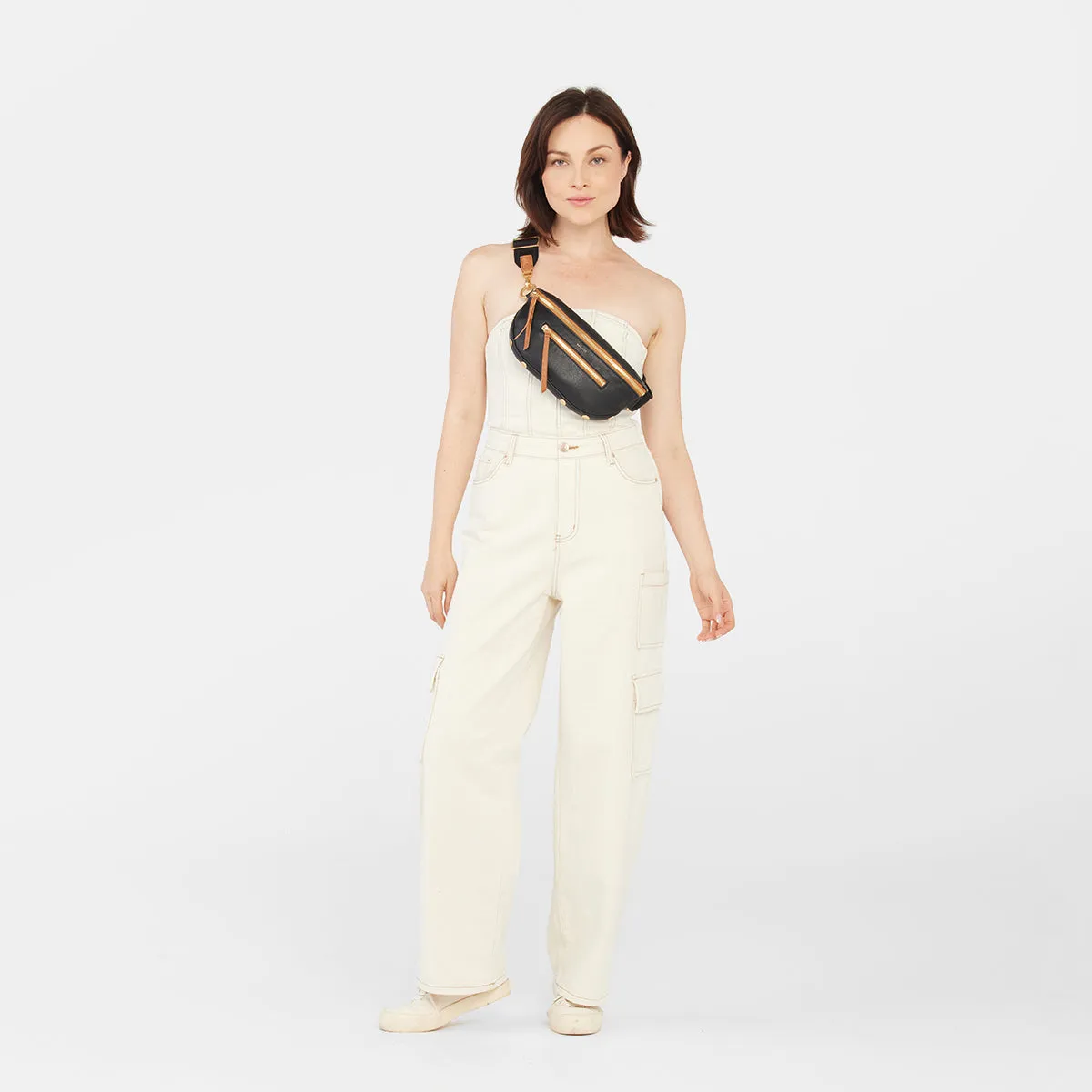 Charles Crossbody | North End/Brushed Gold | Med