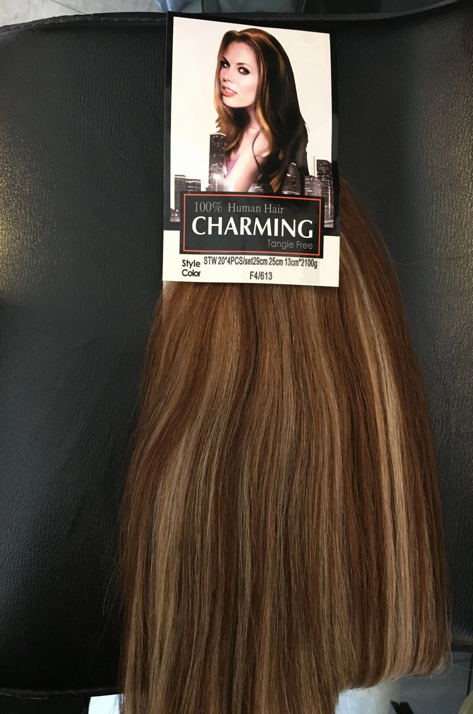 Charming Human Hair Extension - 4 pcs pack
