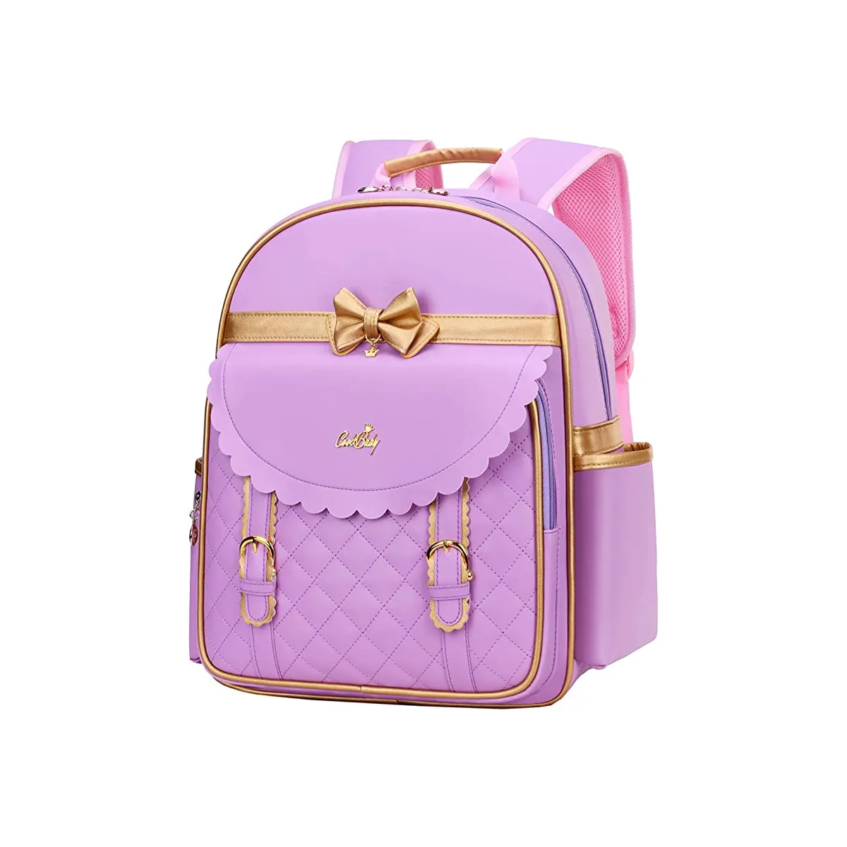 Children Princess Waterproof PU Backpack for Girls