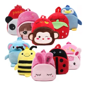 Children's Schoolbag Plush Cartoon Backpack