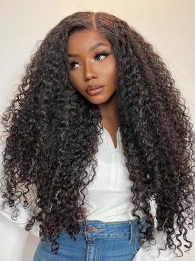 Chinalacewig Brazilian Virgin Human Hair Kinky Curly 360 Lace Front Wigs With Babyhair CF481
