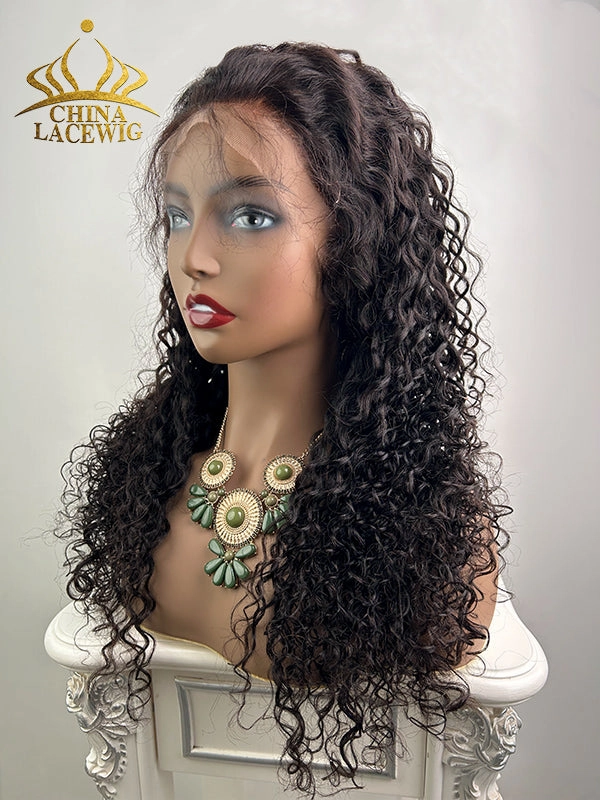 Chinalacewig Undetectable Lace Human Hair Loose Curly 360 Lace Frontal Wig CF361