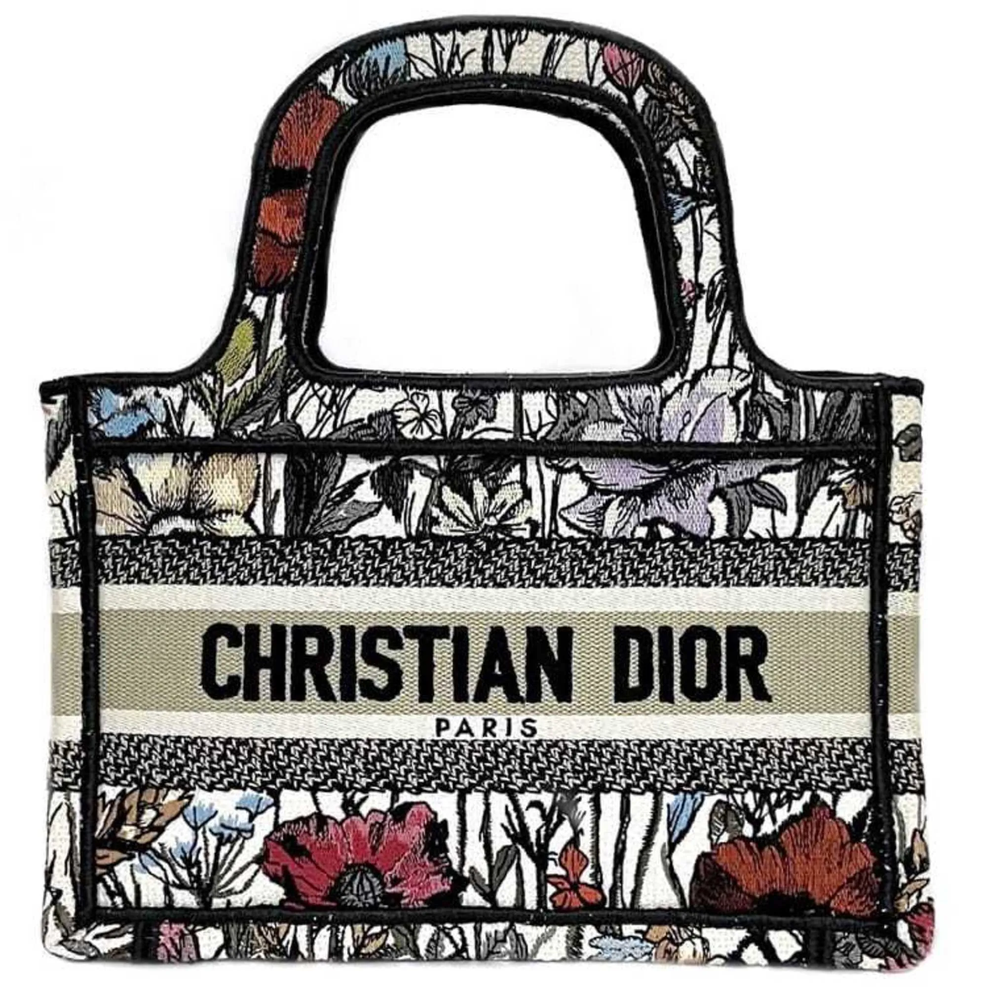 Christian Dior Jacquard Handbag Tote Bag (Pre-Owned)
