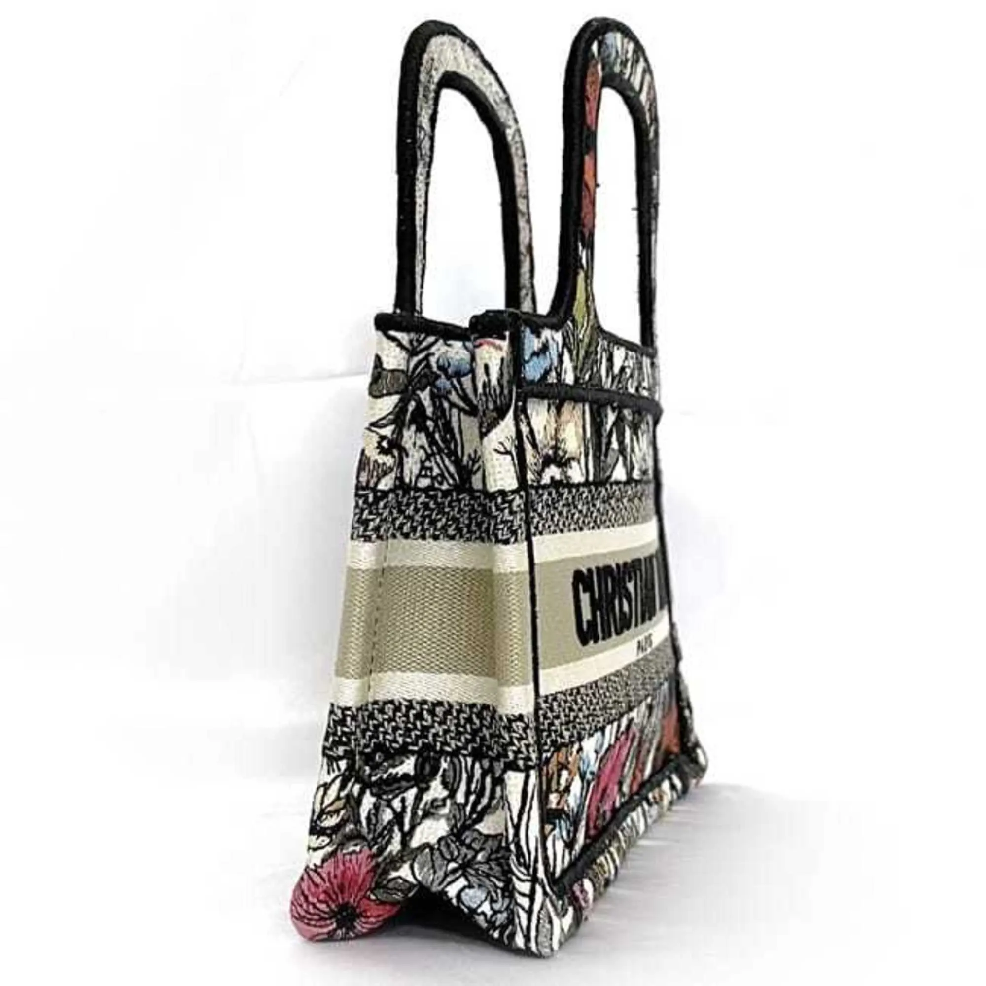 Christian Dior Jacquard Handbag Tote Bag (Pre-Owned)