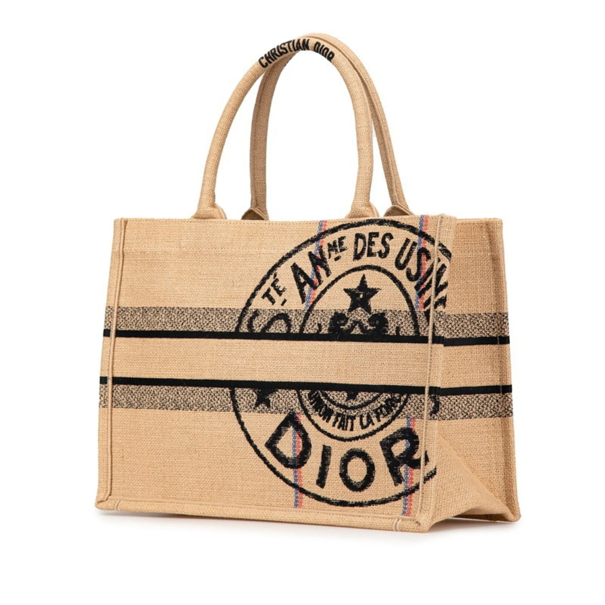 Christian Dior  Raffia Tote Bag (Pre-Owned)