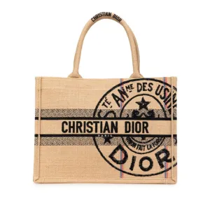 Christian Dior  Raffia Tote Bag (Pre-Owned)