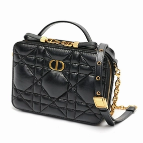 Christian Dior Quilting Leather Handbag (Pre-Owned)